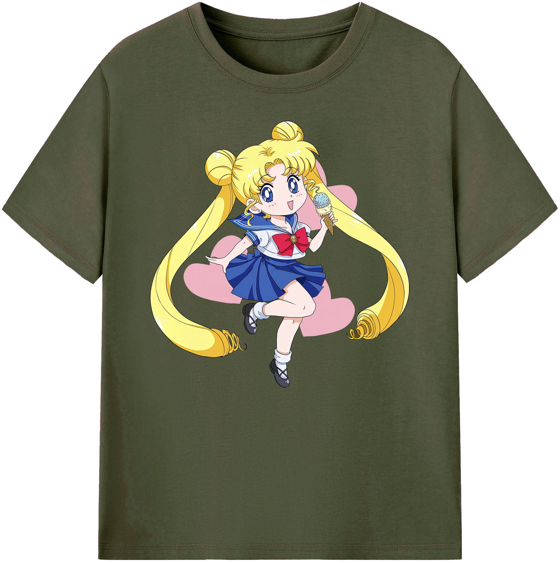 （画像用） 美少女戦士セーラームーン 愛野 美奈子 あいの みなこ Sailor Moon Aino Minako 綿100％ メンズ半袖Tシャツ｜肌触りやわらか＆通気性